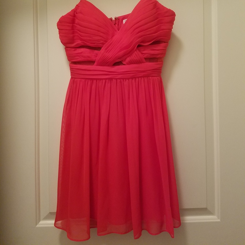 Orangy/ reddish short dress- 8th/ homecoming dress